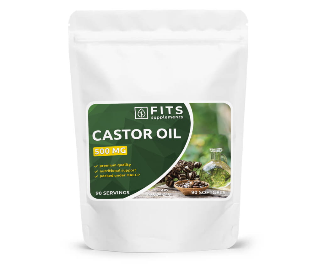 Castor Oil 500mg 90 kapselit
