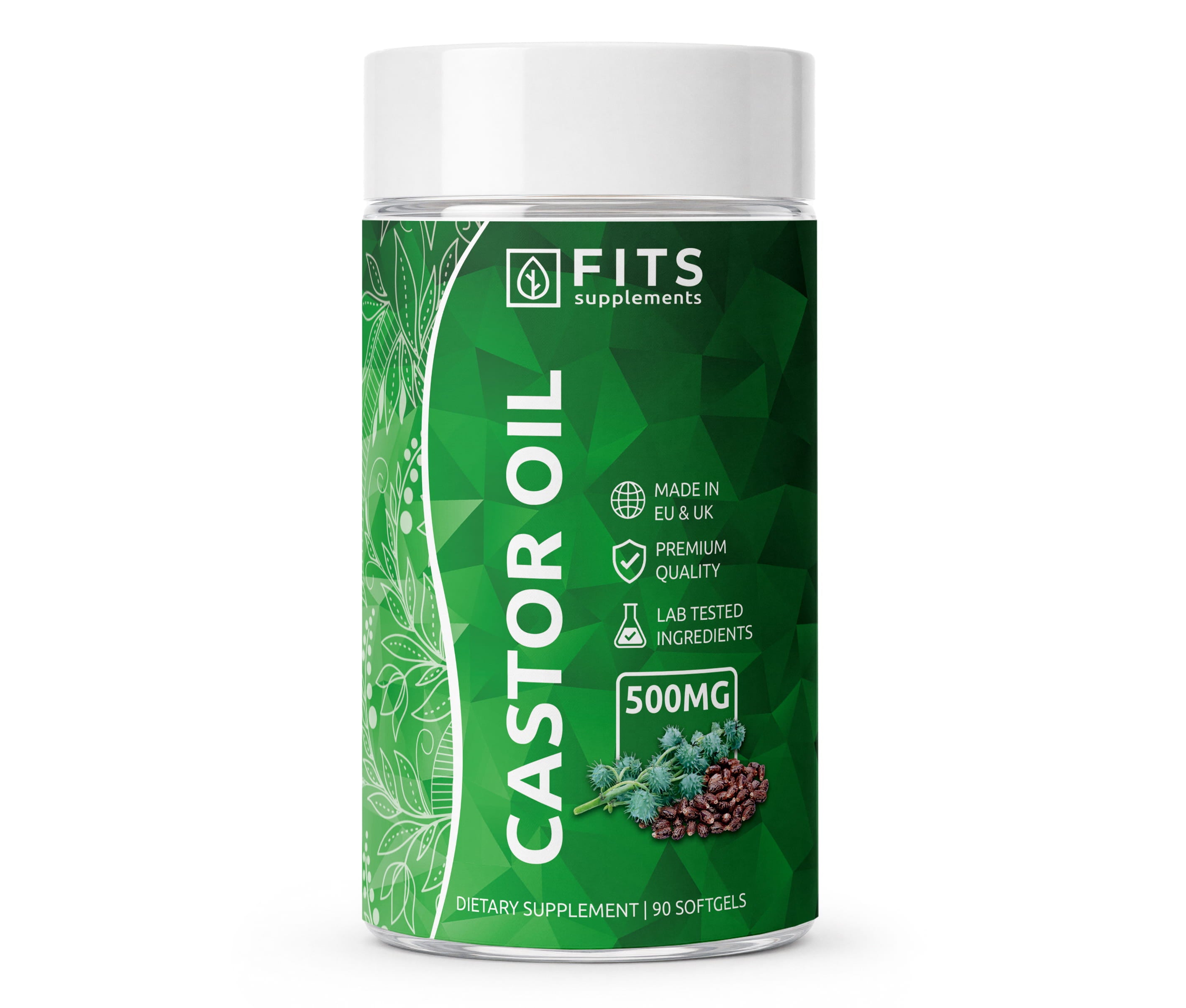 Castor Oil 500mg 90 softgels