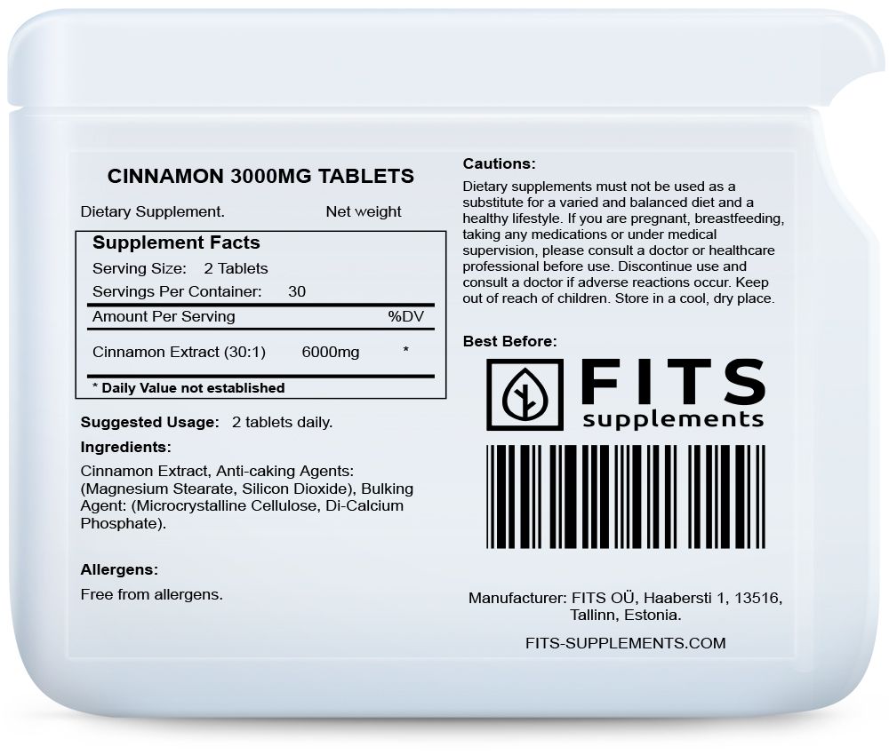 Κανέλα 3000mg 60 δισκία