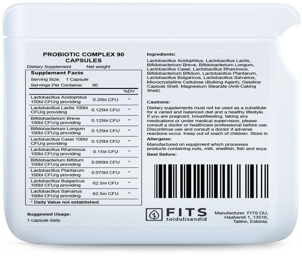 Συμπλήρωμα Προβιοτικών 90 κάψουλες