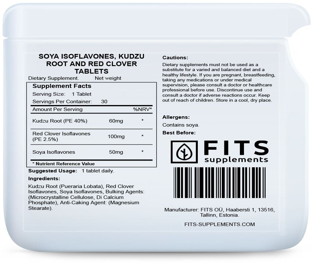 Ισοφλαβόνες Σόγιας, Ρίζα Κούτζου και Κόκκινο Τριφύλλι 30 δισκία