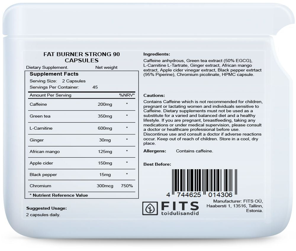 Καυστήρας Λίπους Ισχυρός 90 κάψουλες