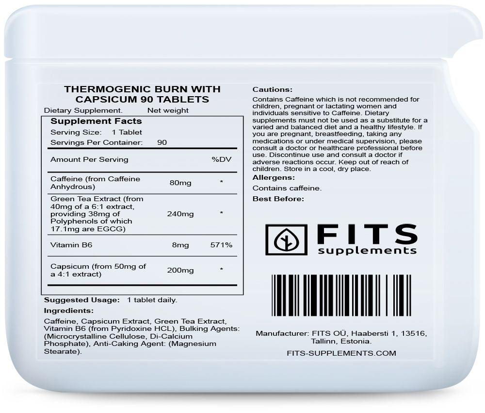 Thermogenic Burn with Capsicum 90 tablets