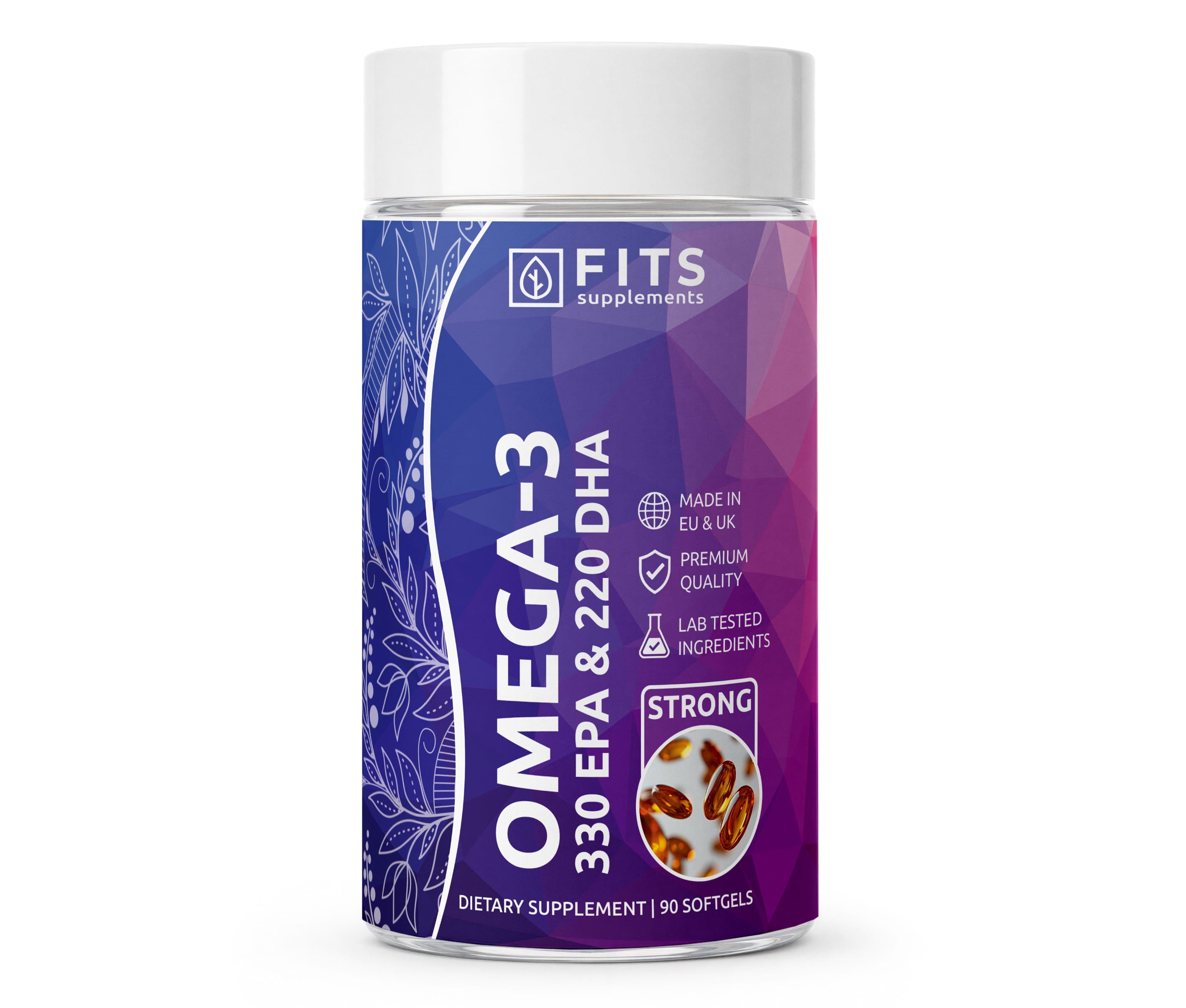 Omega-3 Strong 330 EPA και 220 DHA, 90 μαλακές κάψουλες
