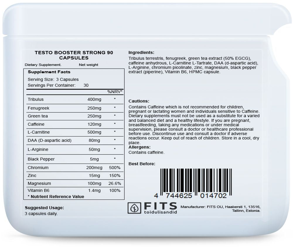 Testo Ενισχυτής Ισχυρός 90 κάψουλες