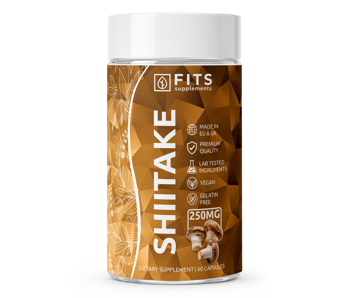 Βιολογικό Shiitake 250mg 60 κάψουλες