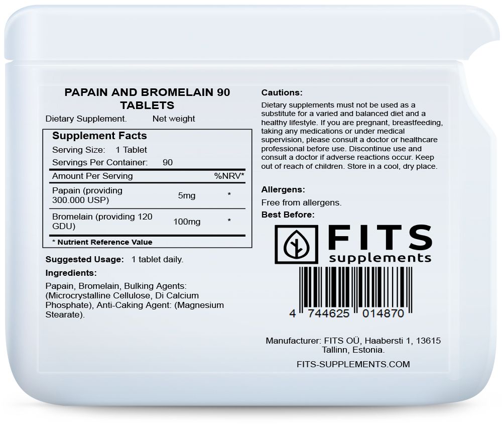 Παπαΐνη και Βρομελαΐνη 90 δισκία