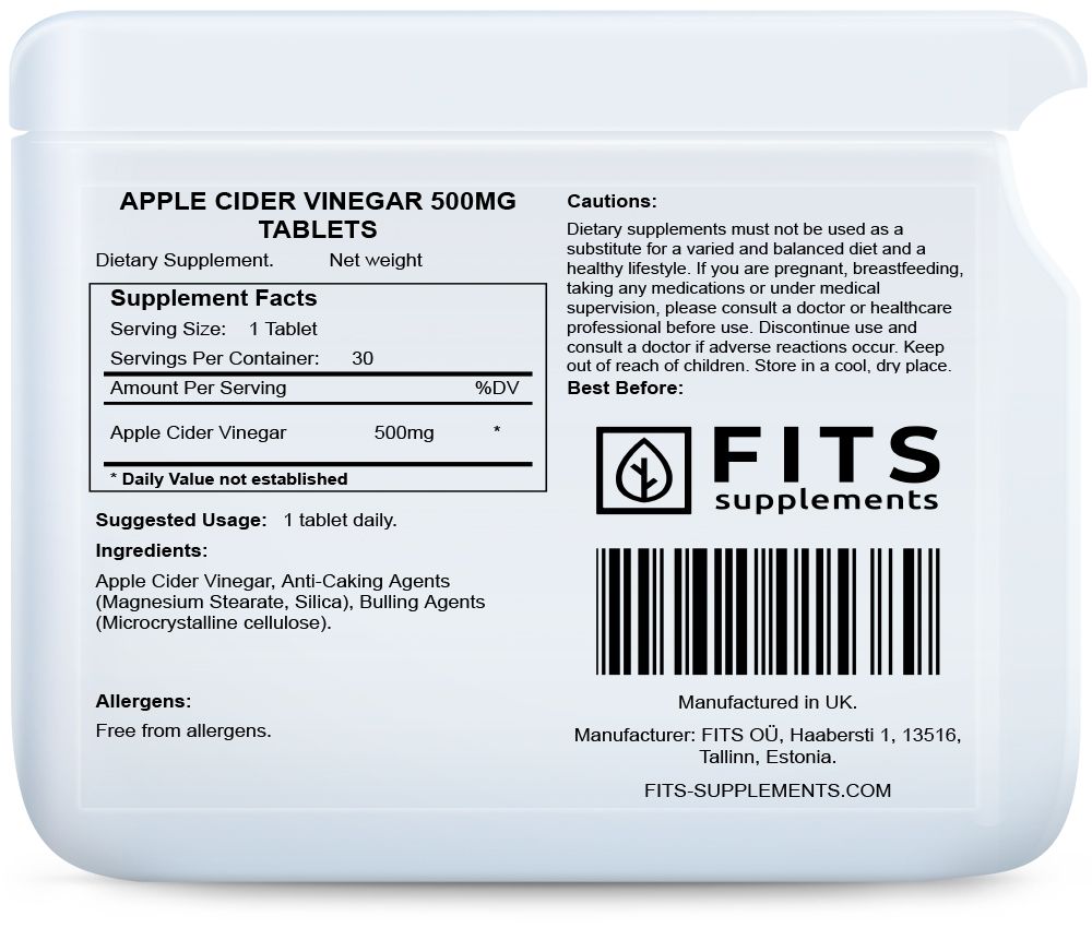 Μηλόξυδο 500mg 30 δισκία