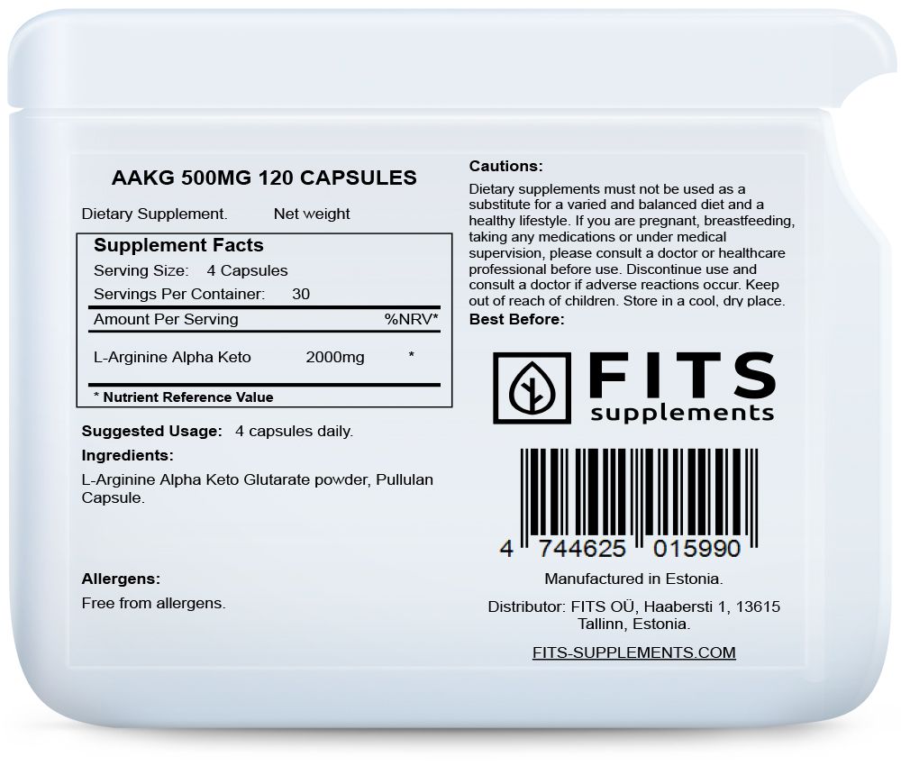 AAKG 500mg 120 κάψουλες