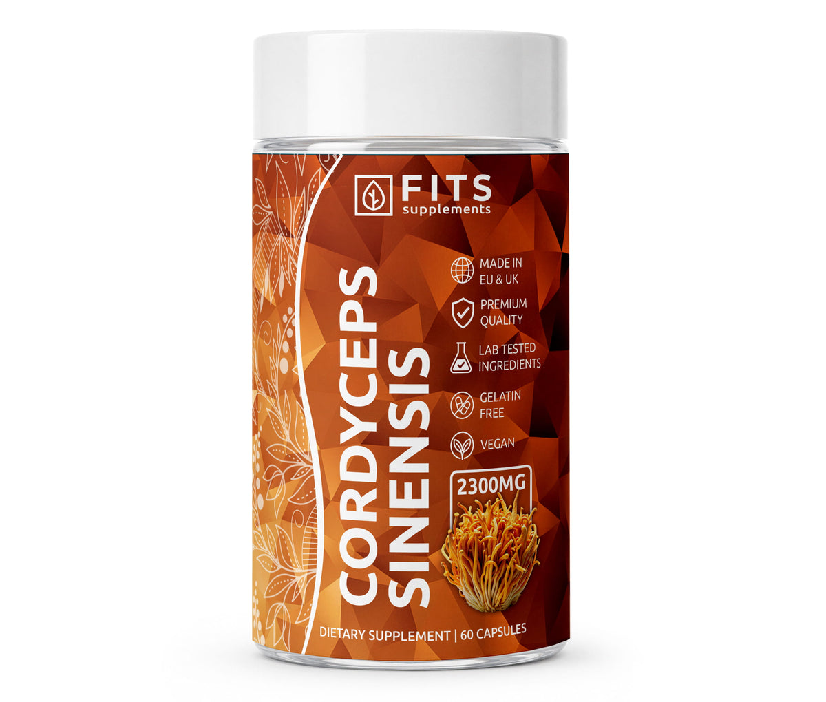 Cordyceps Sinensis Ισχυρό 2300mg 60 κάψουλες