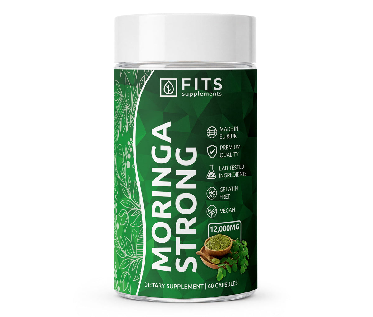 Moringa Ισχυρό 12000mg 60 κάψουλες