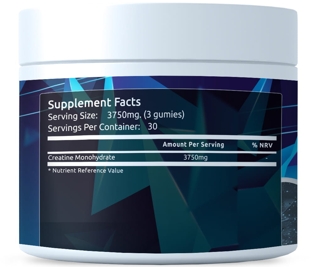 Μασώμενες καραμέλες μονοϋδρικής κρεατίνης 3750 mg 90 καραμέλες